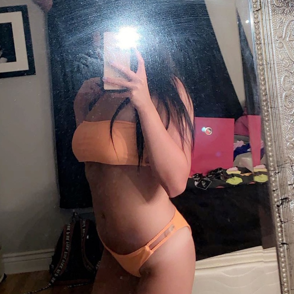 neon orange bikini